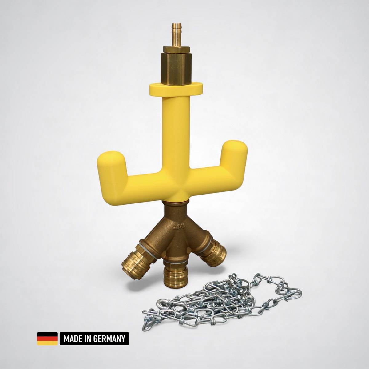 druckluft versorgungsgondel mit griffstück 3x druckluftkupplungen nw 7.2