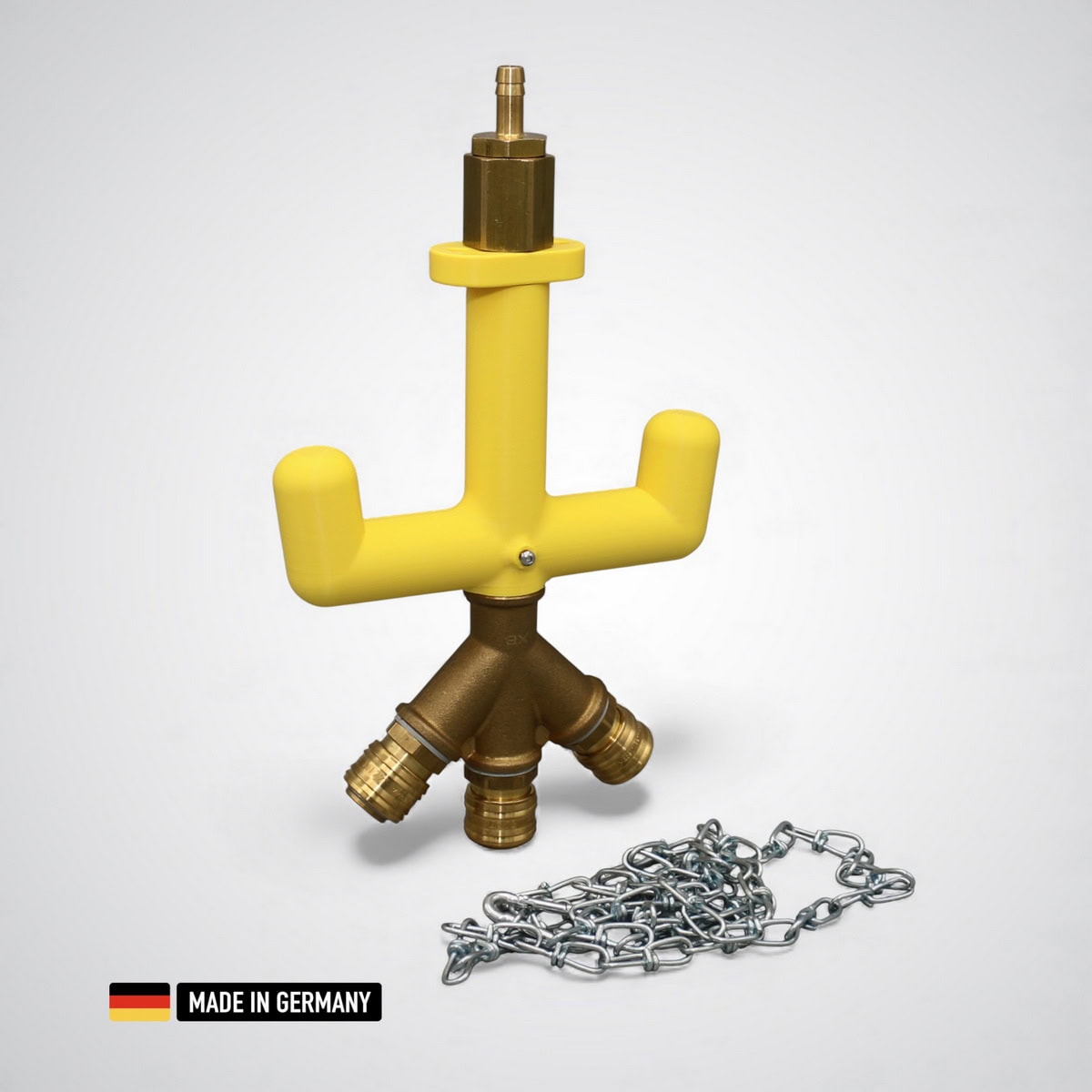 druckluft versorgungsgondel mit griffstück 3x druckluftkupplungen nw 7.2