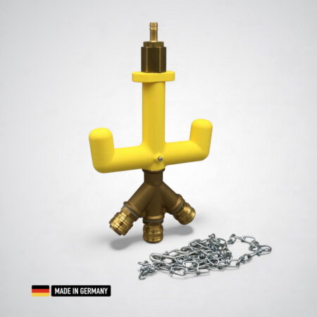 druckluft versorgungsgondel mit griffstück 3x druckluftkupplungen nw 7.2