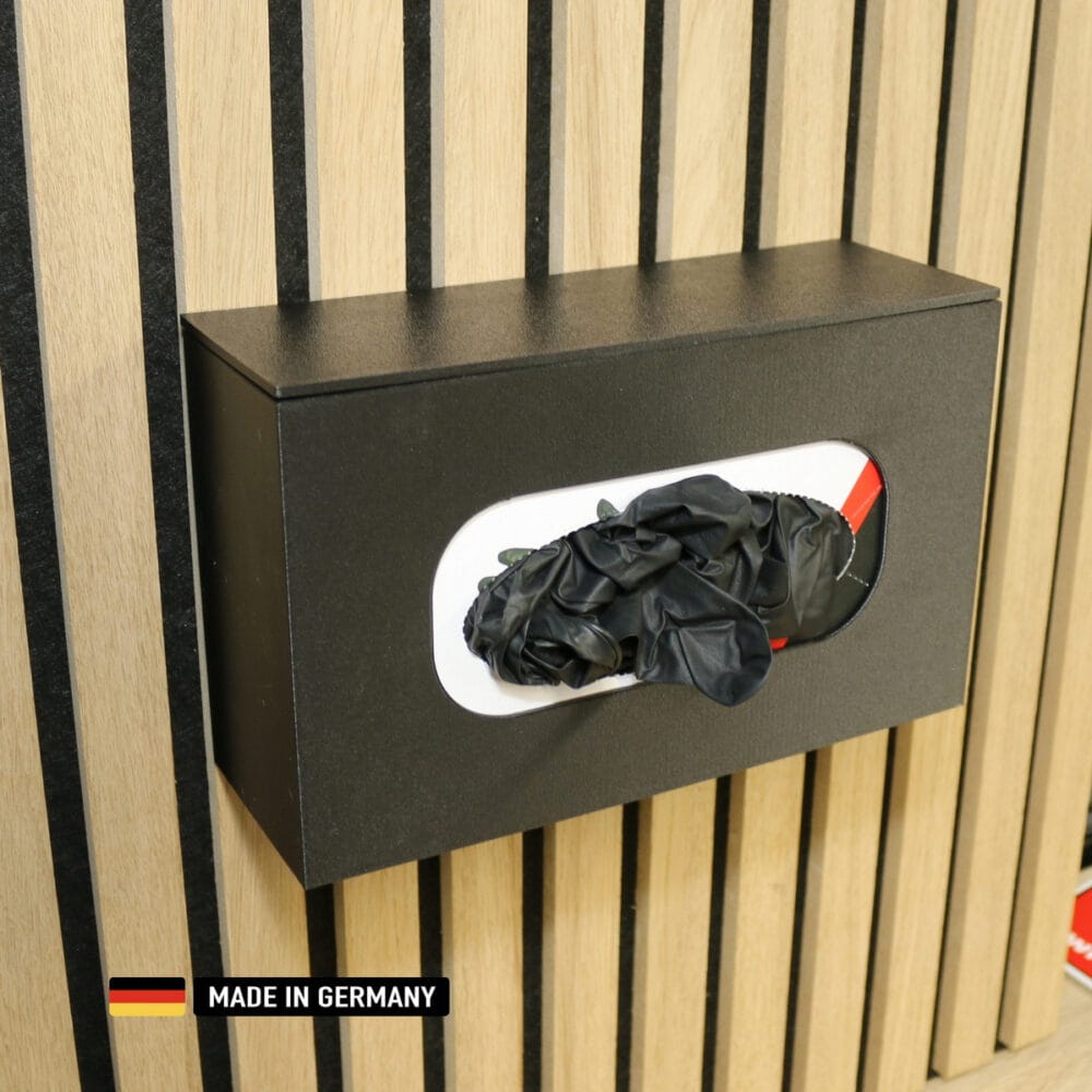 spenderbox horizontal für einmalhandschuhe, taschentücher, etc kunststoff kohlefaserverstärkt