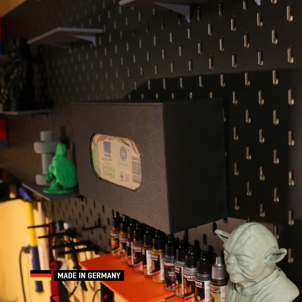 spenderbox horizontal für einmalhandschuhe, taschentücher, etc kunststoff kohlefaserverstärkt