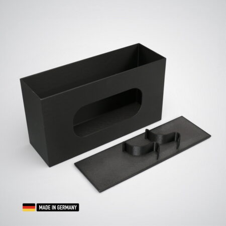 spenderbox horizontal für einmalhandschuhe, taschentücher, etc kunststoff kohlefaserverstärkt