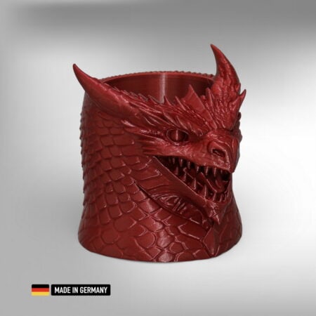 stiftehalter im drachen design – dekoratives schreibtisch accessoire