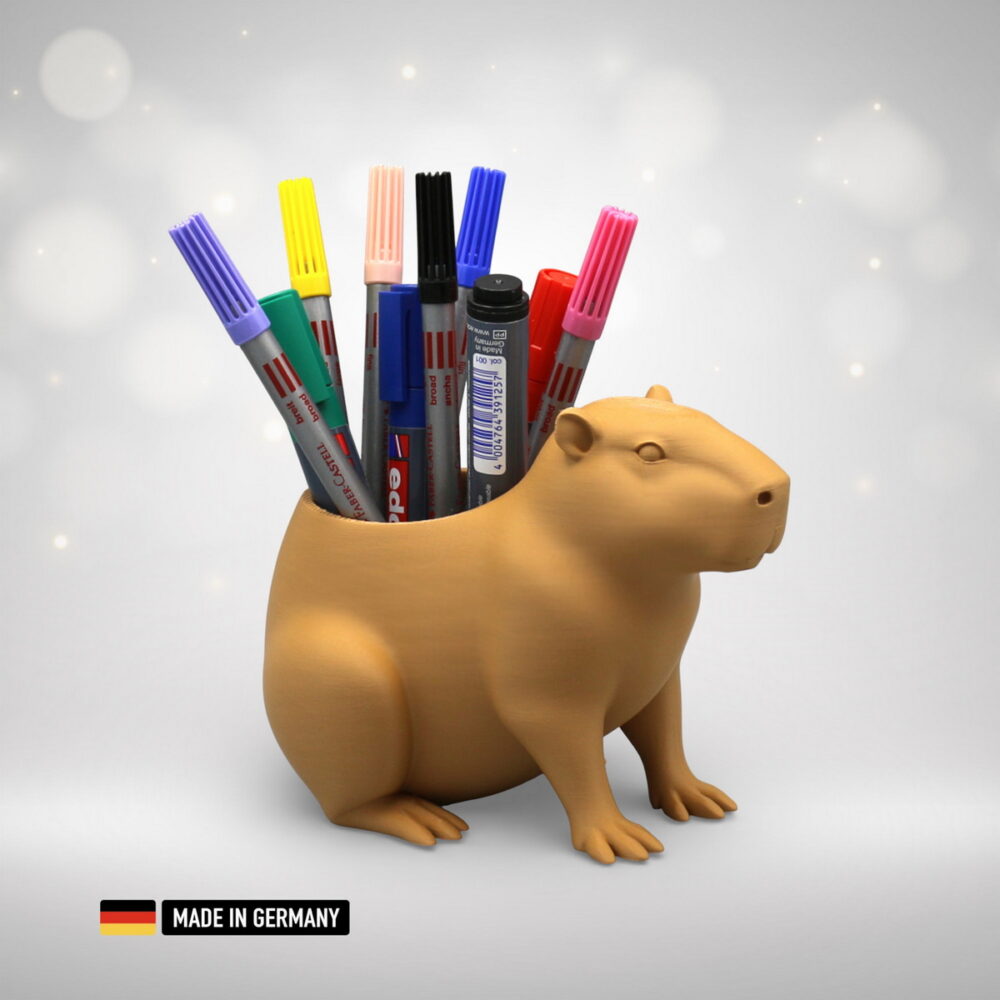 capybara wasserschwein stiftehalter – dekorativer stifthalter / stiftständer dekoration