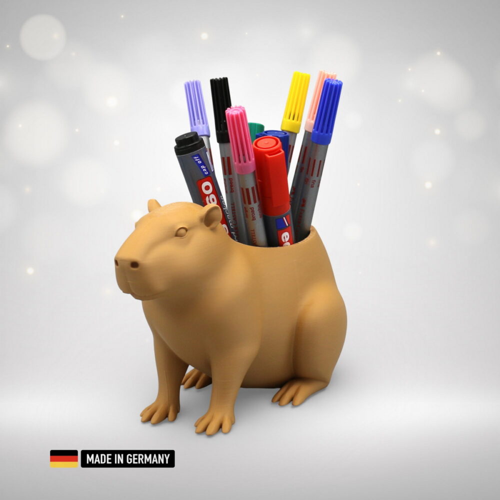 capybara wasserschwein stiftehalter – dekorativer stifthalter / stiftständer dekoration