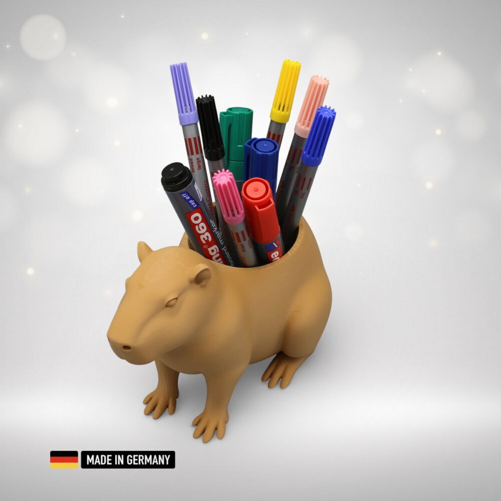 capybara wasserschwein stiftehalter – dekorativer stifthalter / stiftständer dekoration