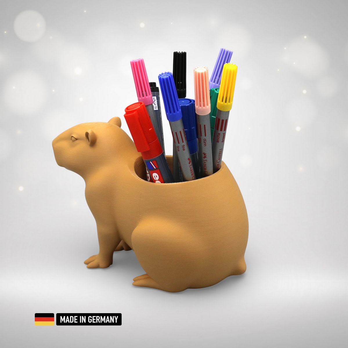 capybara wasserschwein stiftehalter – dekorativer stifthalter / stiftständer dekoration