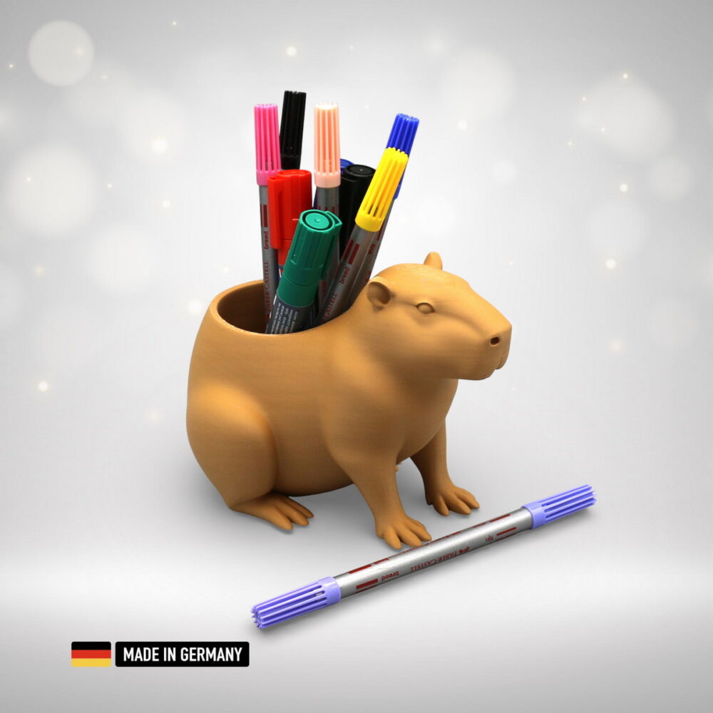 capybara wasserschwein stiftehalter – dekorativer stifthalter / stiftständer dekoration