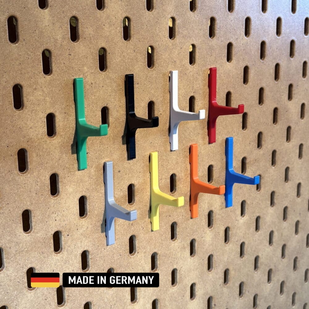 5x starke haken für skadis lochplatte ikea 5er set / farbauswahl