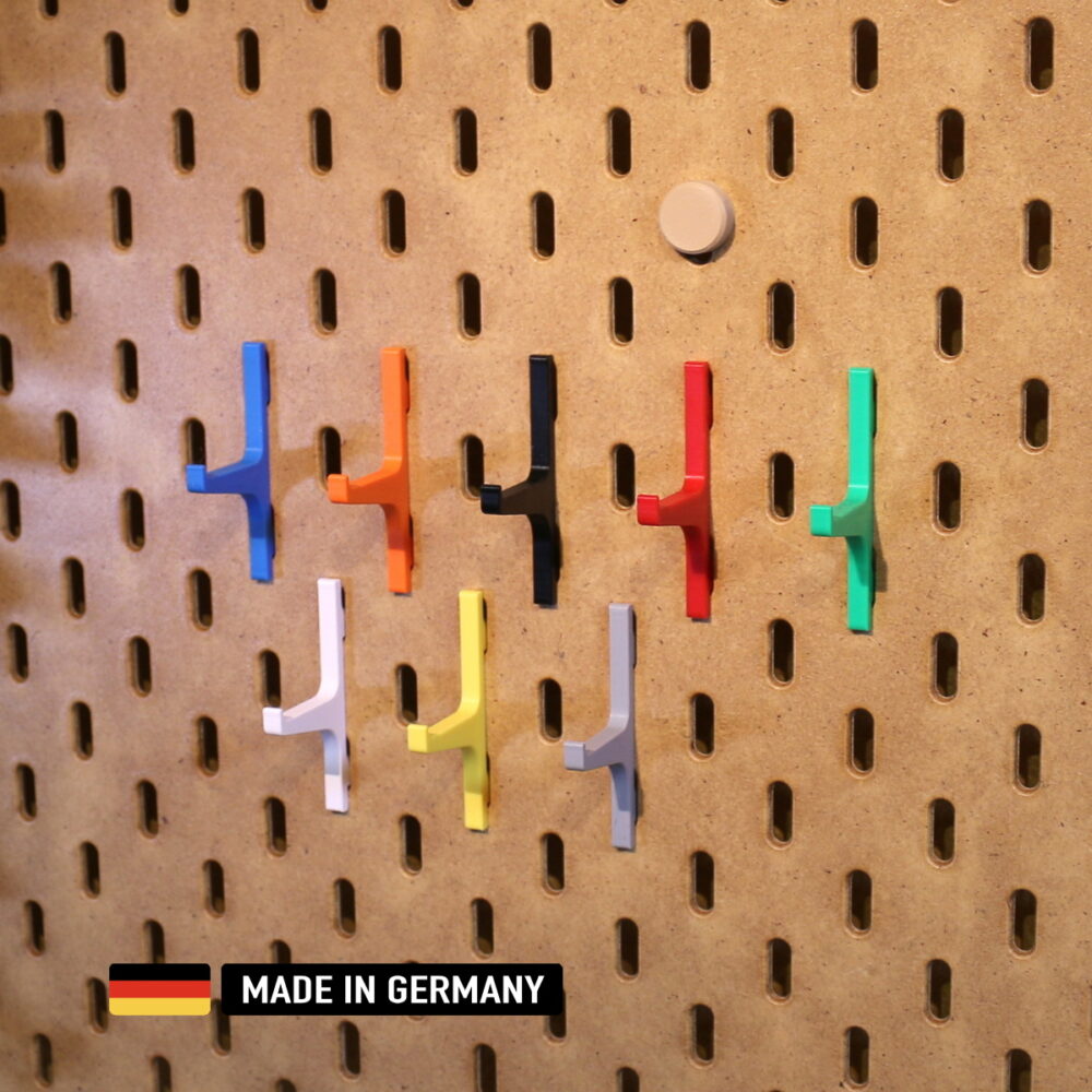 5x starke haken für skadis lochplatte ikea 5er set / farbauswahl