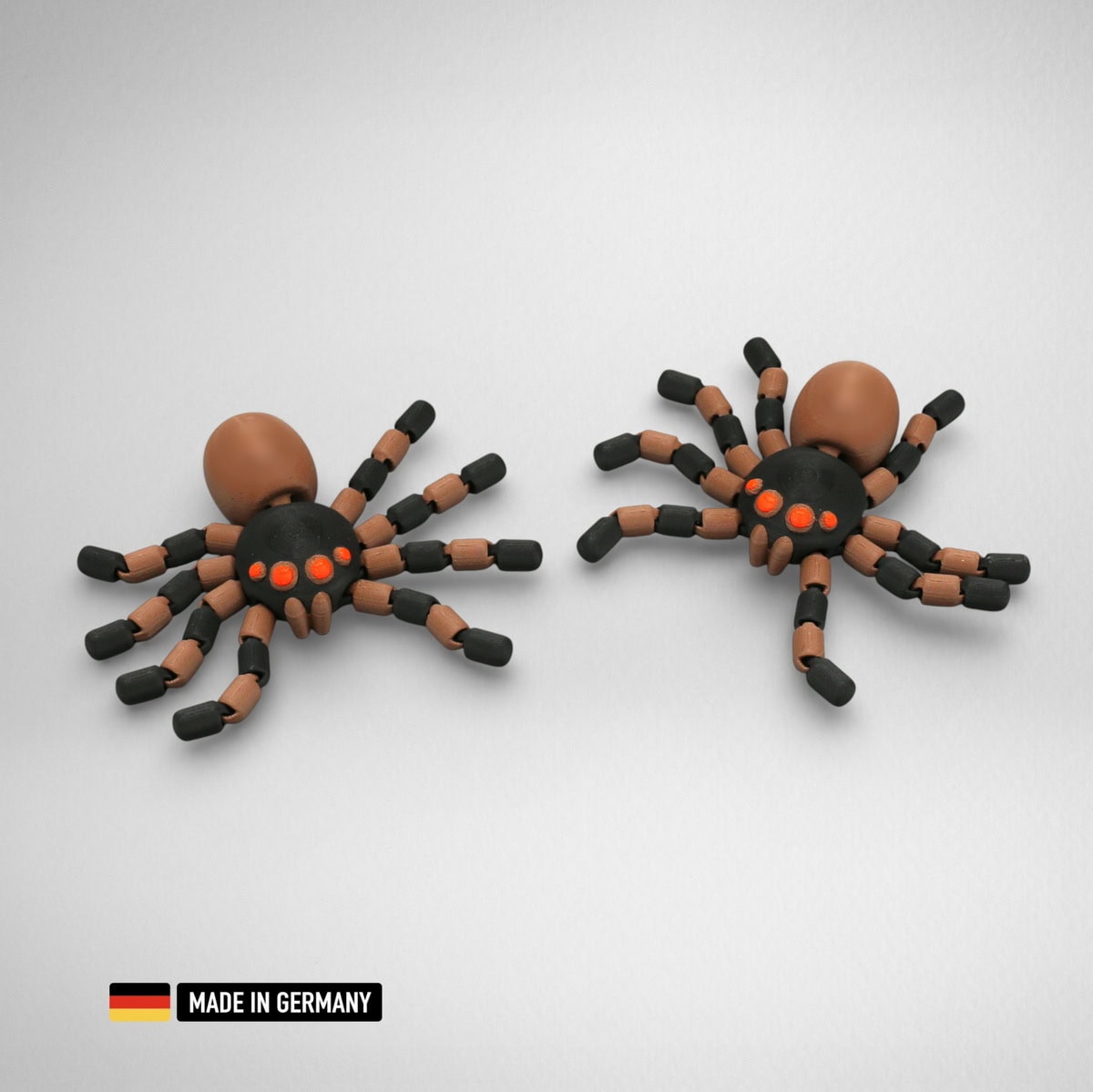 spinne bewegliche glieder mehrfarbig, flexi spider, grusel spinne