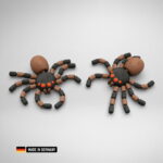spinne bewegliche glieder mehrfarbig, flexi spider, grusel spinne