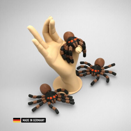 spinne bewegliche glieder mehrfarbig, flexi spider, grusel spinne