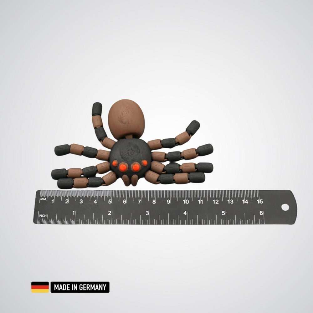 spinne bewegliche glieder mehrfarbig, flexi spider, grusel spinne