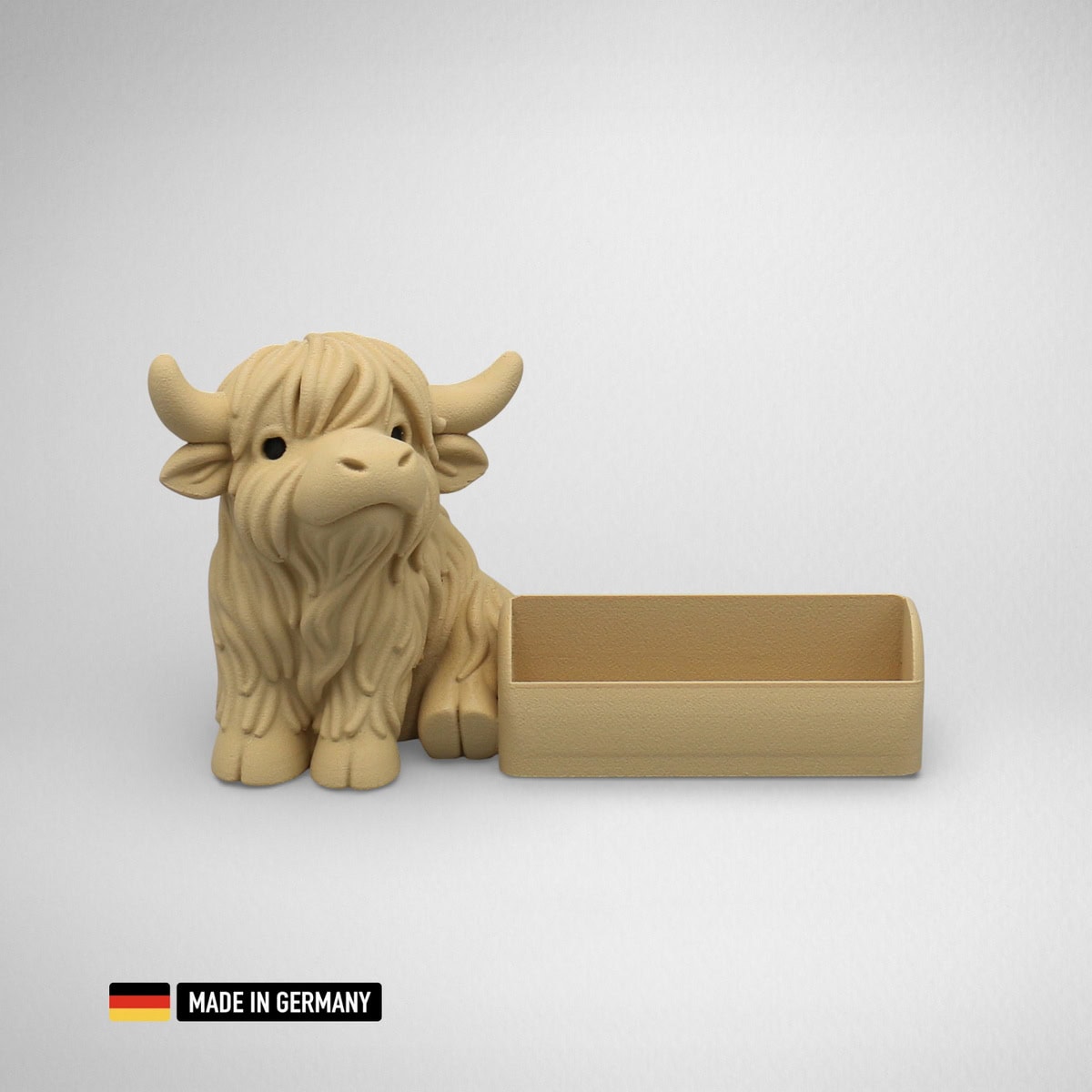 highland rind visitenkartenständer, visitenkartenhalter für büro, restaurant, messe, etc.