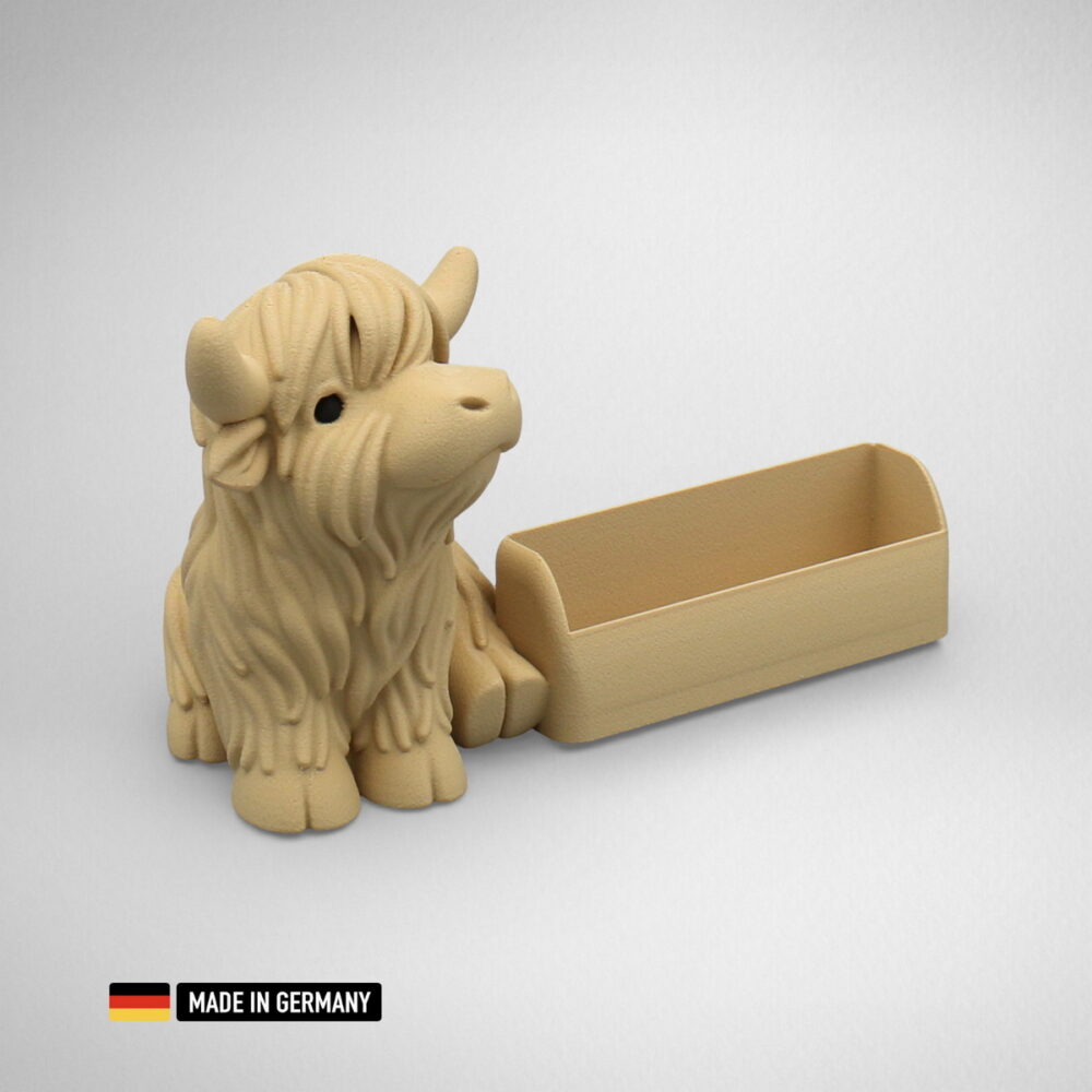 highland rind visitenkartenständer, visitenkartenhalter für büro, restaurant, messe, etc.