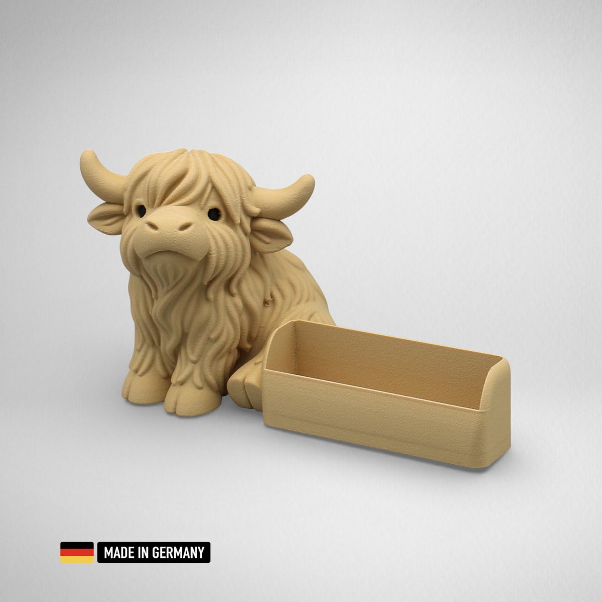 highland rind visitenkartenständer, visitenkartenhalter für büro, restaurant, messe, etc.