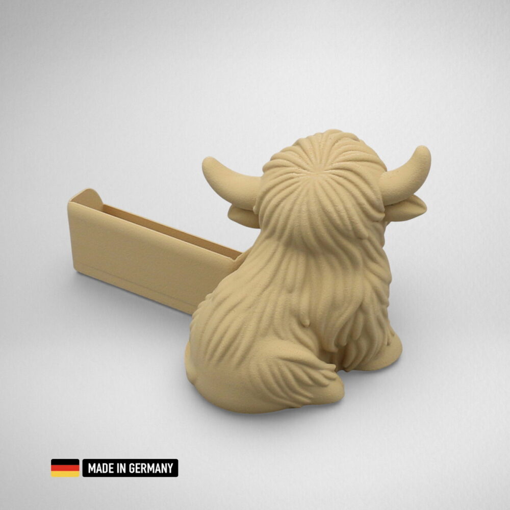 highland rind visitenkartenständer, visitenkartenhalter für büro, restaurant, messe, etc.