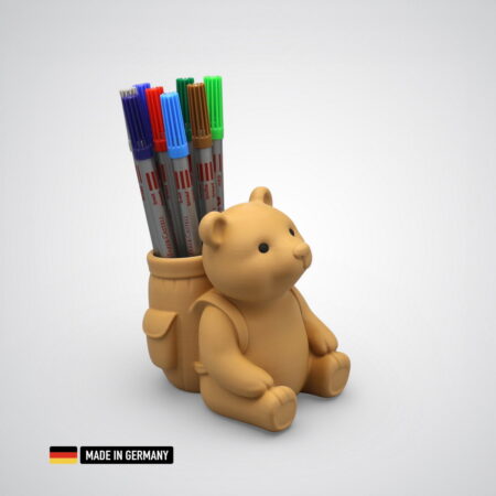 bärenfreund stiftehalter, braun matt ca. 151x119x120mm / dekoration