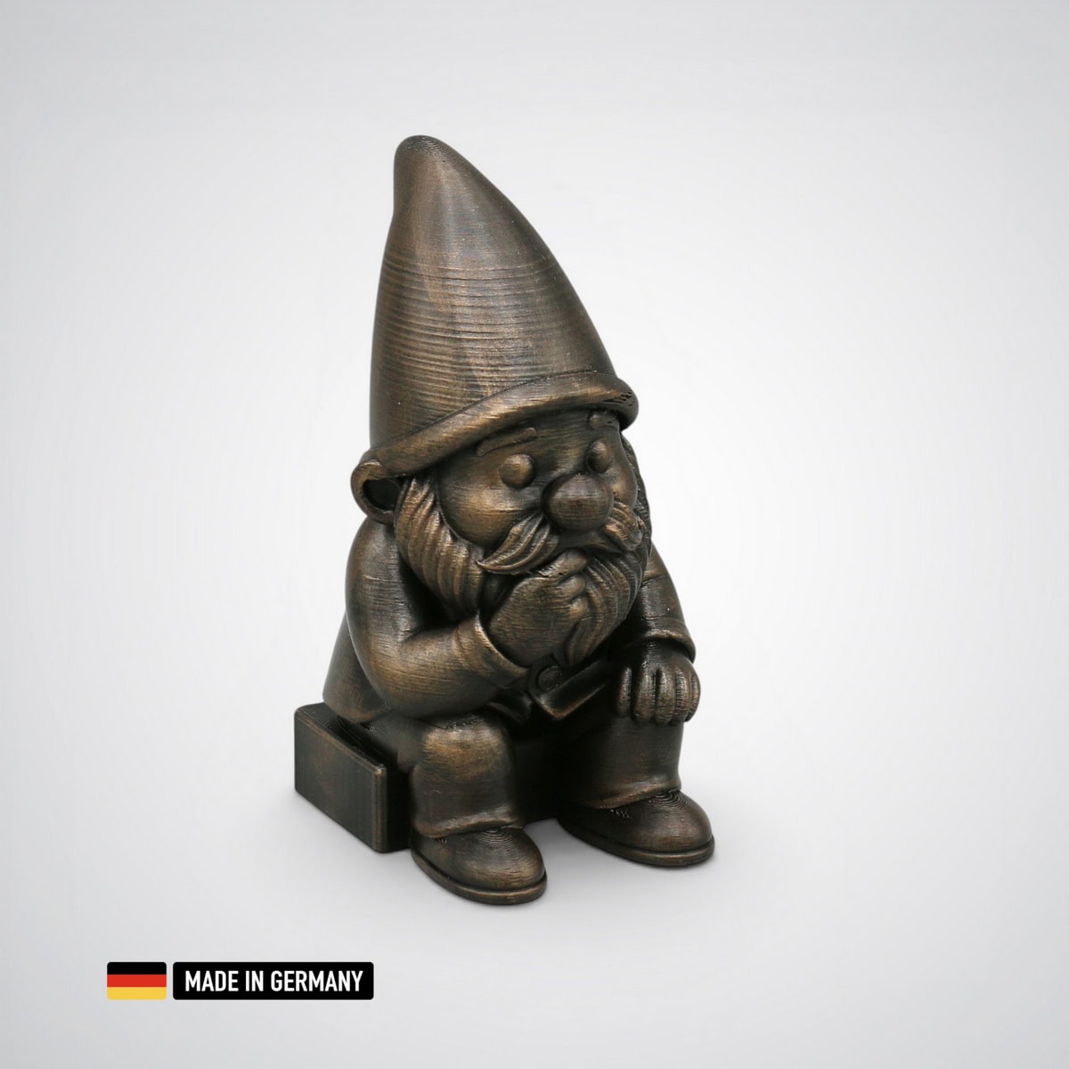 grübelzwerg brushes figur metallic optik handveredelt 3d druck grübelzwerg brushes figur metallic optik handveredelt 3d druck