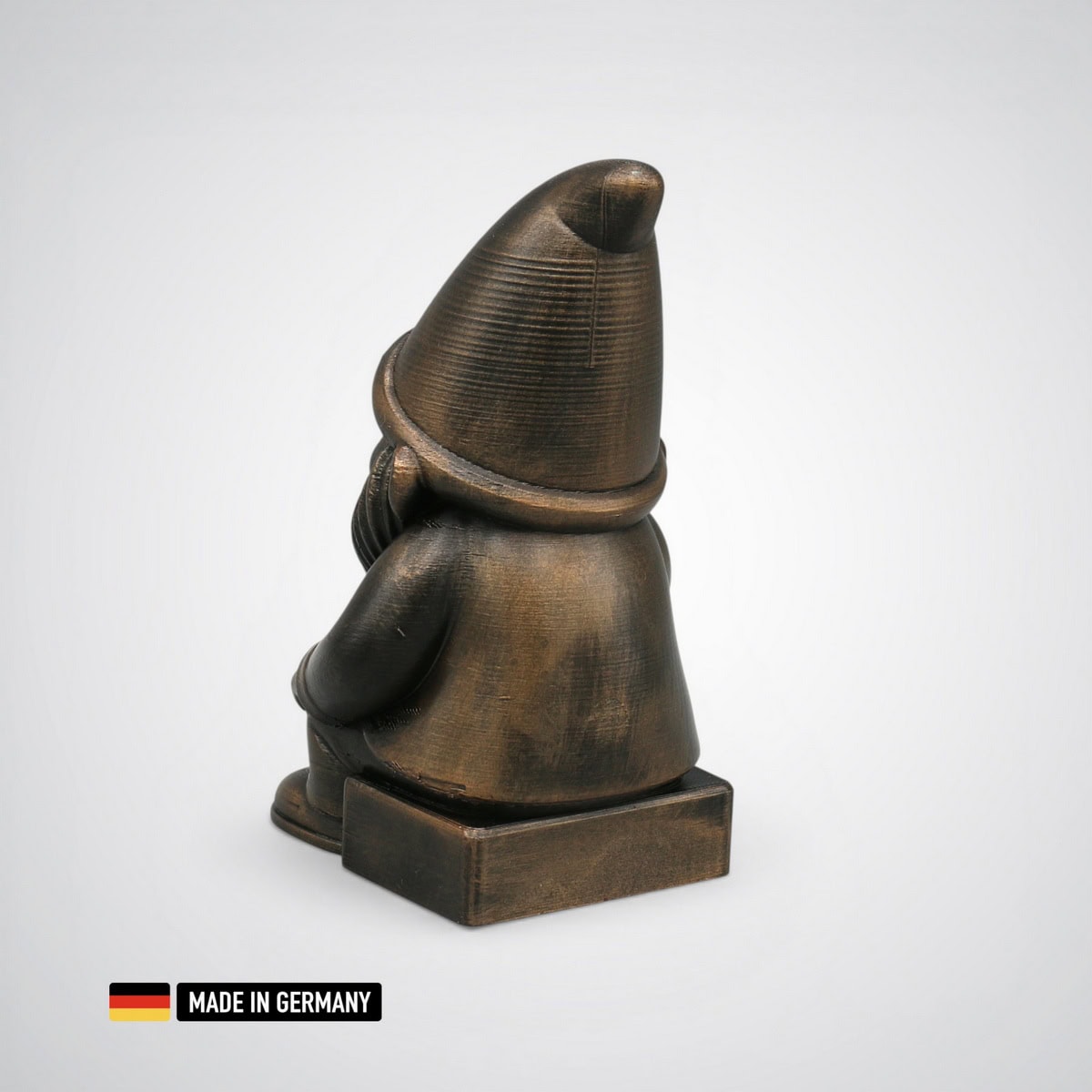 grübelzwerg brushes figur metallic optik handveredelt 3d druck