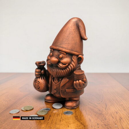 banker gnom finanzmarkt der zwergenwelt – handveredelte figur 140 mm