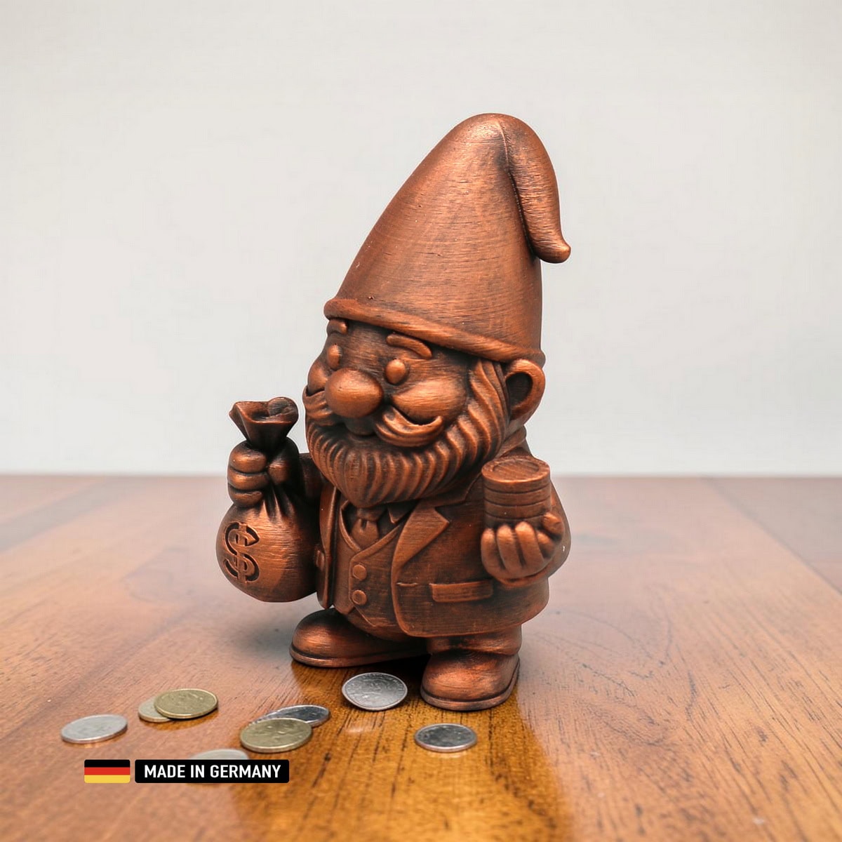 banker gnom finanzmarkt der zwergenwelt – handveredelte figur 140 mm