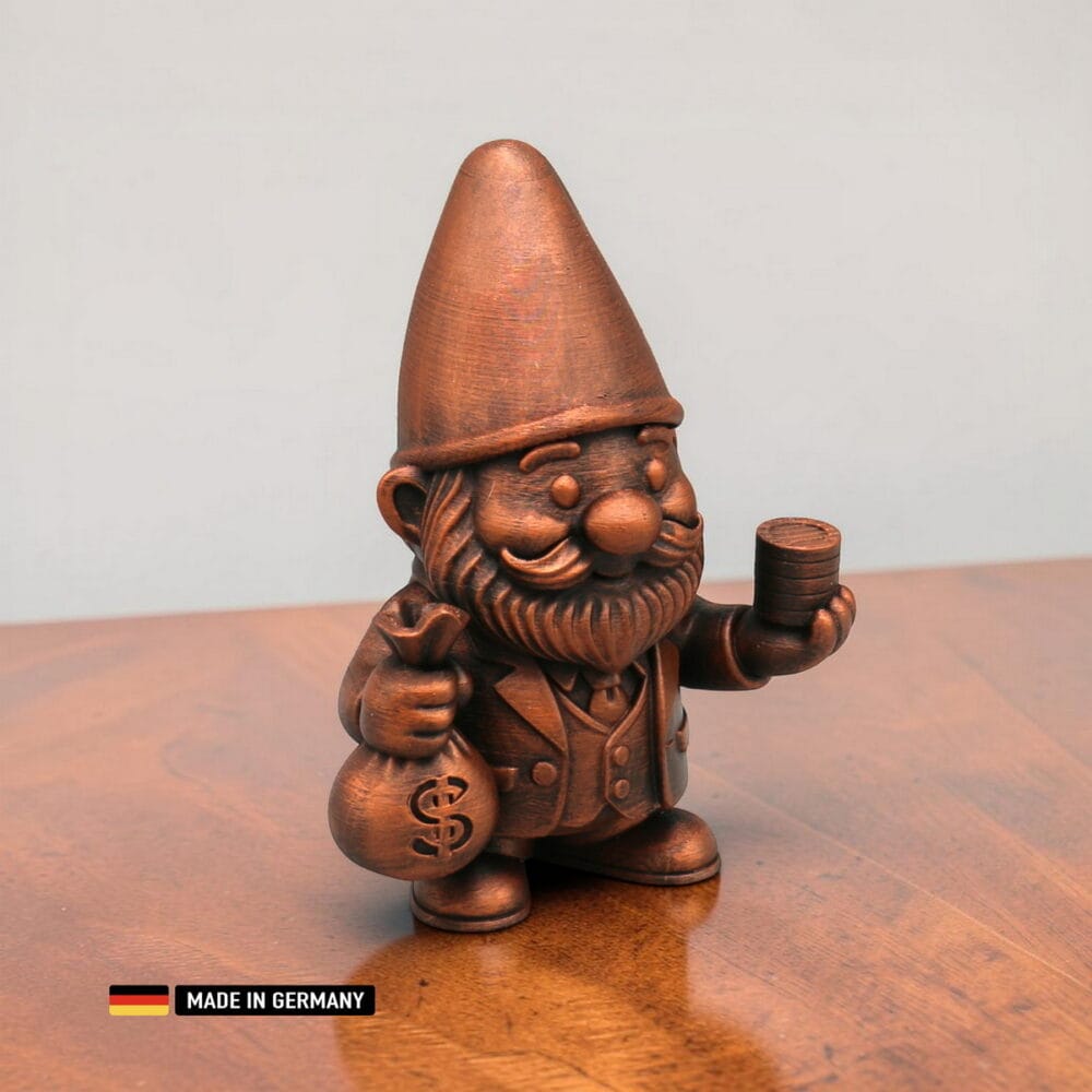 banker gnom finanzmarkt der zwergenwelt – handveredelte figur 140 mm
