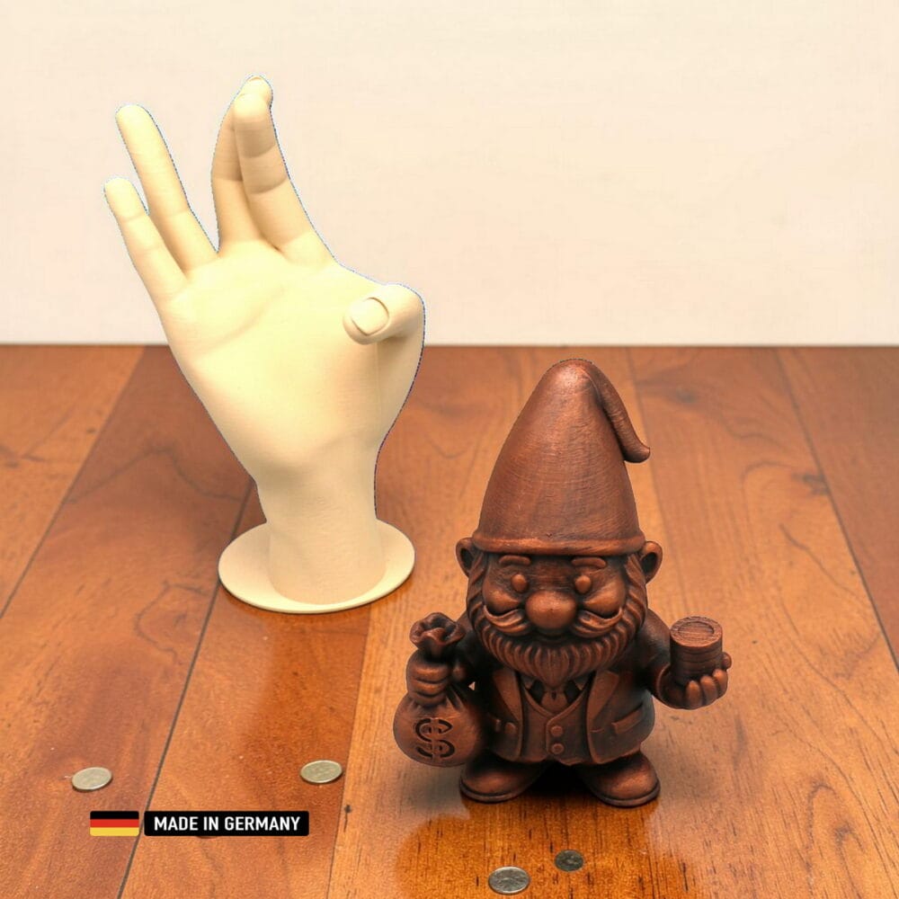 banker gnom finanzmarkt der zwergenwelt – handveredelte figur 140 mm