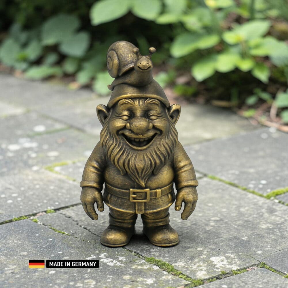 langsamer zwerg / schnecken gnom – handveredelte figur 140 mm
