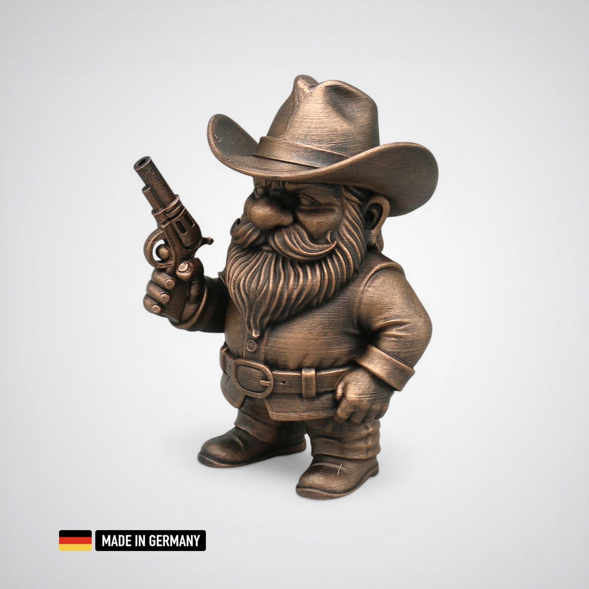 cowboy gnom figur sheriff zwerg revolverheld brushes