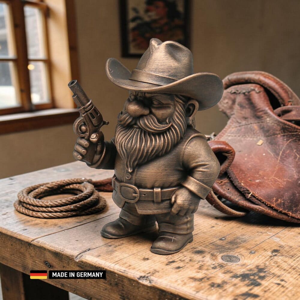 cowboy gnom figur sheriff zwerg revolverheld brushes