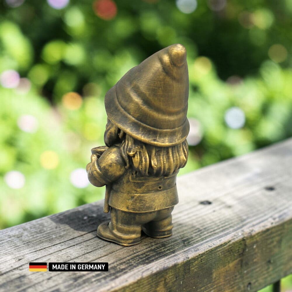 barista gnom / zwerg mit kaffee – handveredelte figur 140 mm brushes