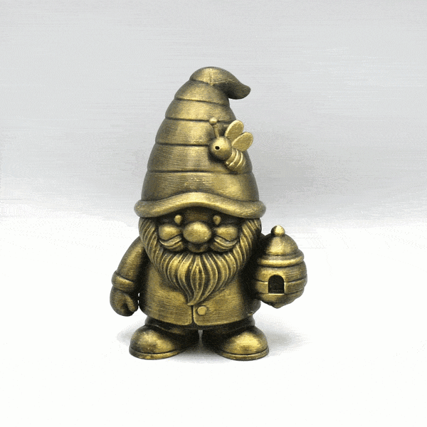 imker gnom bienenfreund mit bienenkorb – dekofigur für garten, beet und fensterbank