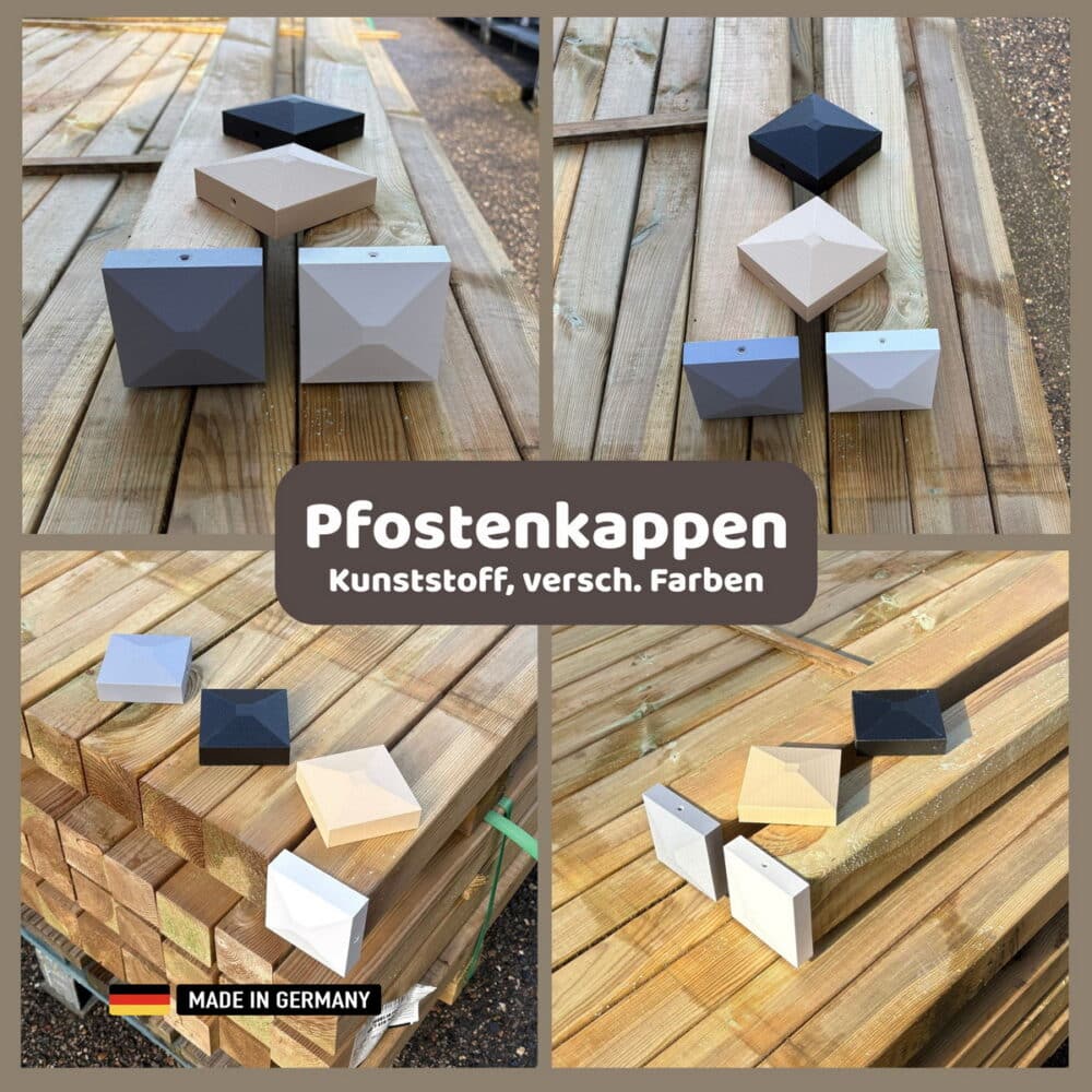 pfostenkappe kunststoff pfosten abdeckung universal, verschiedene größen und farben