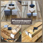 pfostenkappe kunststoff pfosten abdeckung universal, verschiedene größen und farben