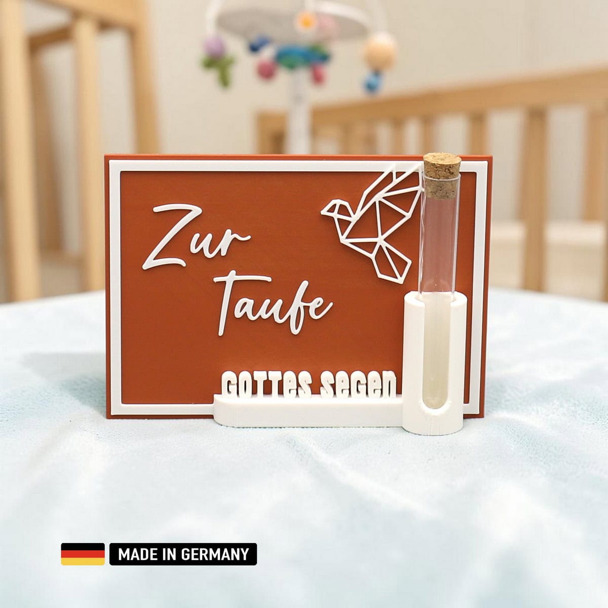 stehkarte zur taufe – deko mit reagenzglas für geldgeschenk stehkarte zur taufe – deko mit reagenzglas für geldgeschenk