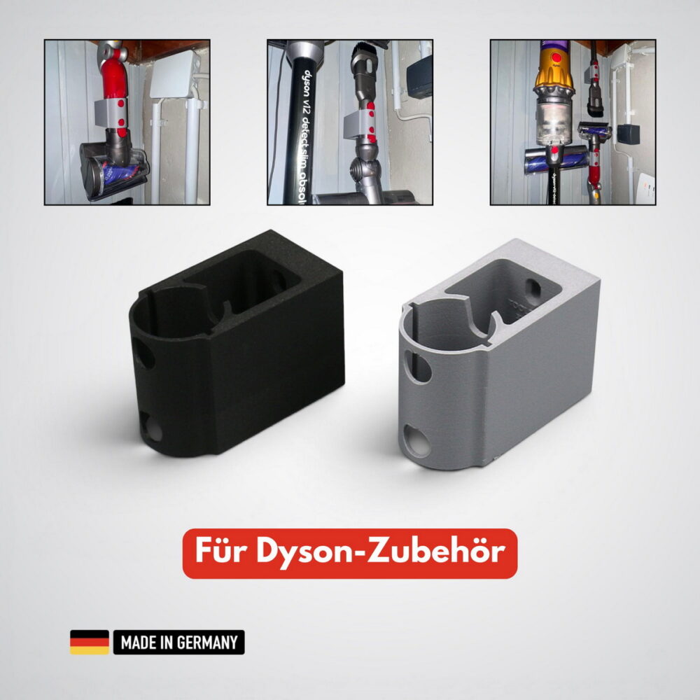 wandhalterung für dyson zubehör doppelseitig extra stark glasfaserverstärkt / zubehörhalterung