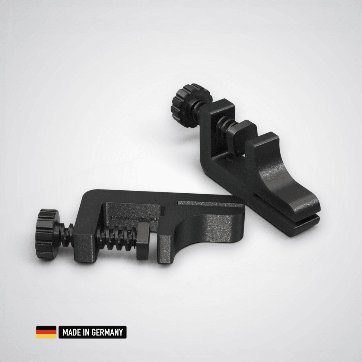 tischhalterung für skadis lochwand (2 stück) mobile tischzwinge klemmbefestigung für lochwand / befestigung, glasfaserverstärkt extra robust