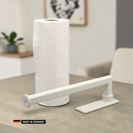 küchenrollenhalter zum kleben – premium wandhalter ohne bohren in hell beige