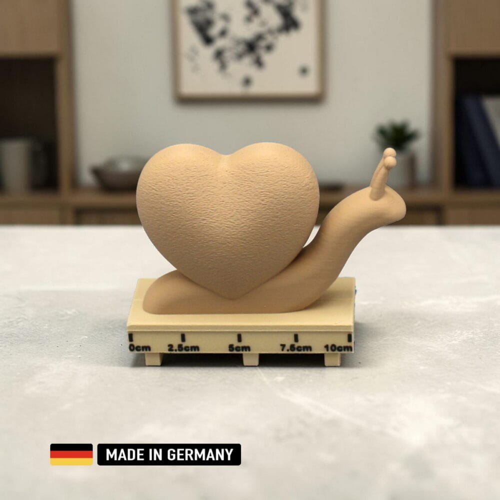schnecken mit herz dekoration 3er set – moderne tischdekoration in weiß, schwarz & beige