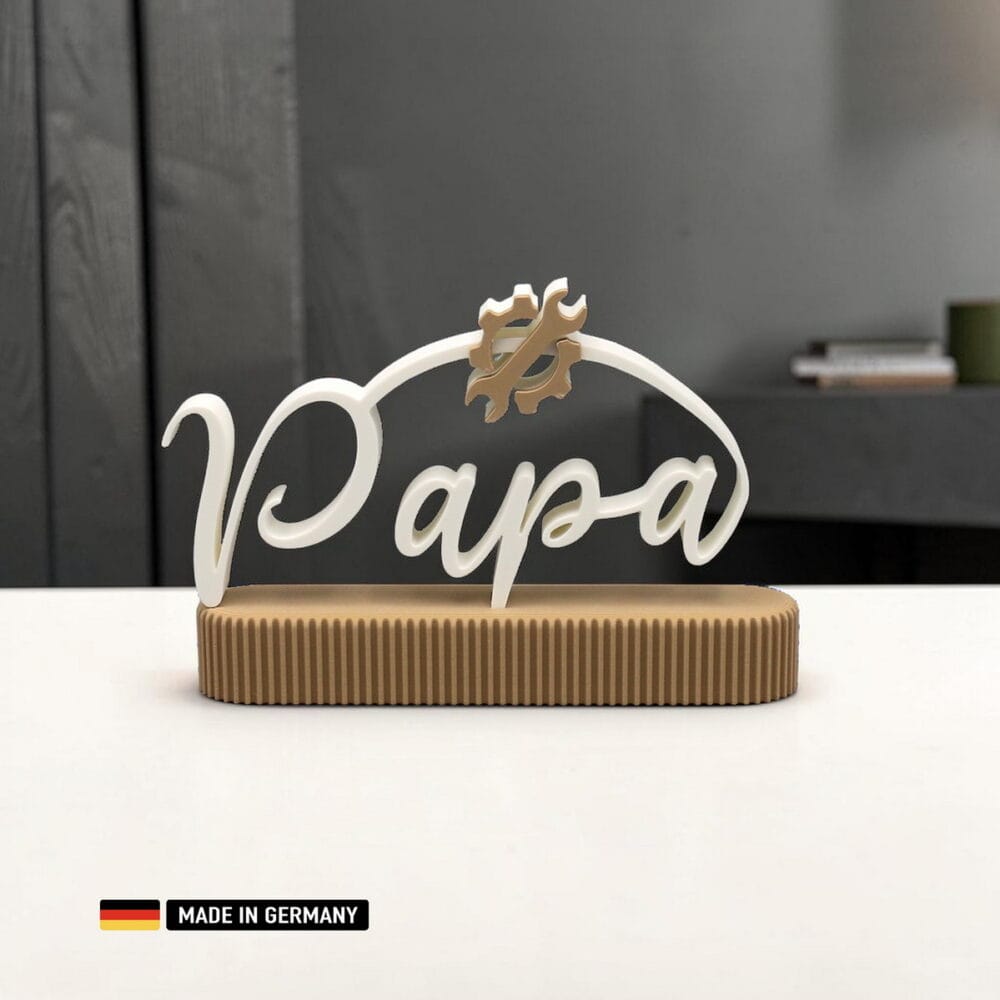 papa dekoschild mit werkzeug – geschenk für handwerker und heimwerker