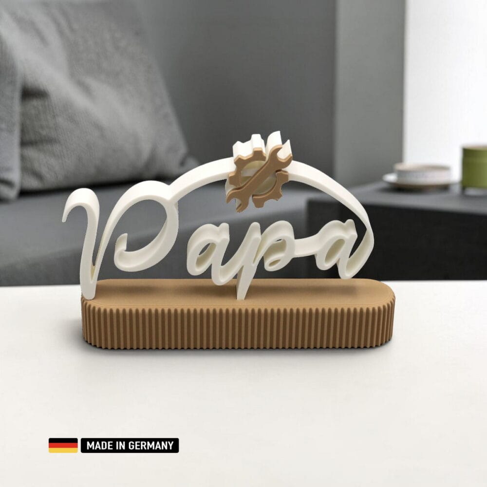 papa dekoschild mit werkzeug – geschenk für handwerker und heimwerker