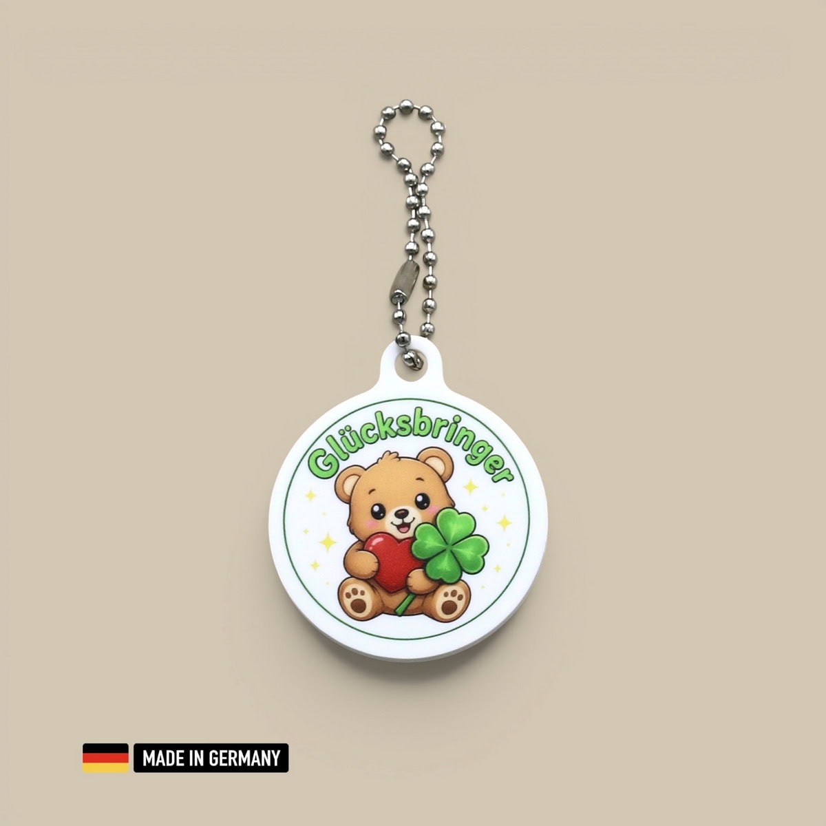 baby bär glücksbringer schlüsselanhänger mit herz und glücks kleeblatt baby bär glücksbringer schlüsselanhänger mit herz und glücks kleeblatt