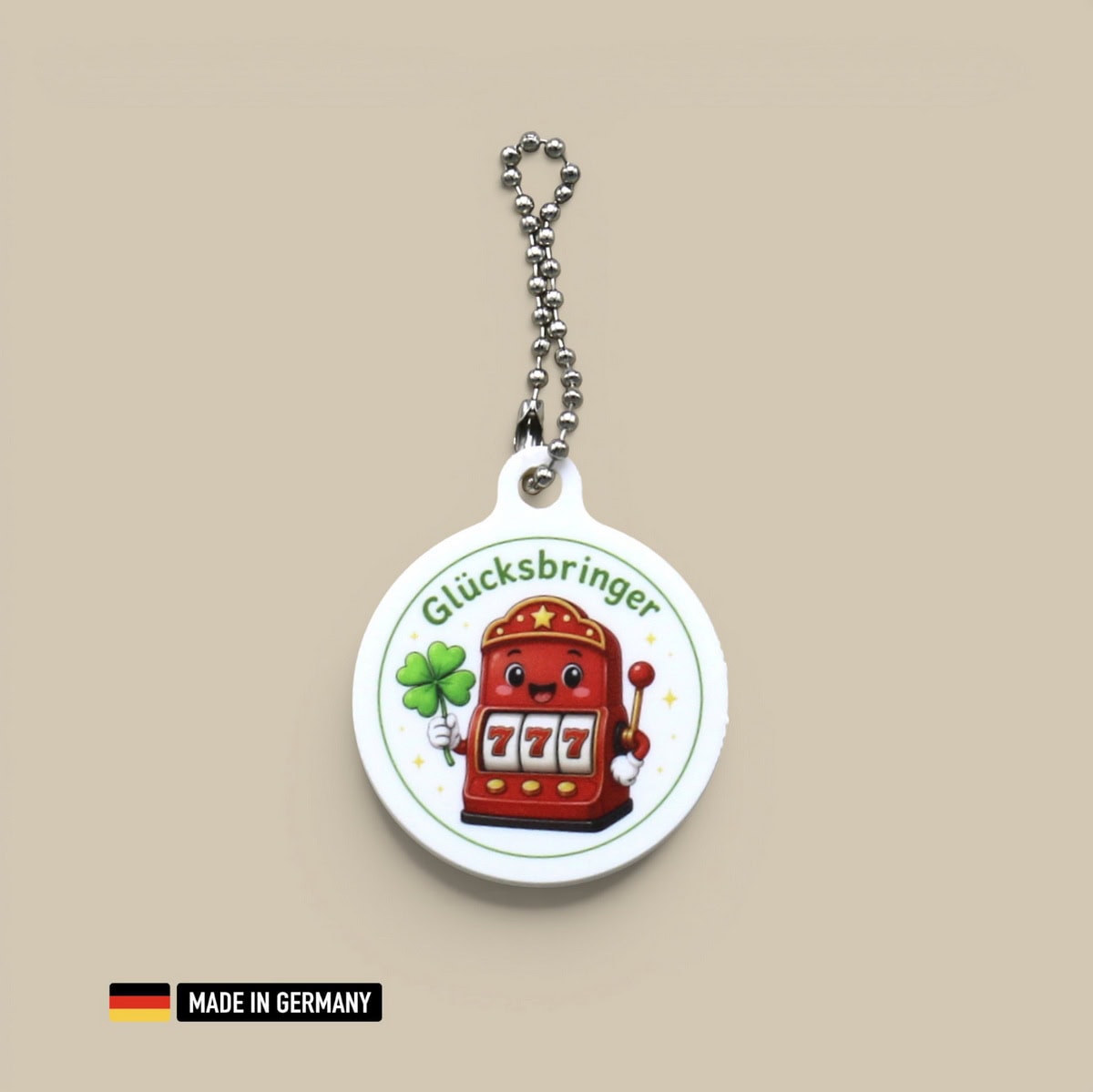 spielautomat 777 glücksbringer schlüsselanhänger mit glücks kleeblatt casino spielautomat 777 glücksbringer schlüsselanhänger mit glücks kleeblatt casino