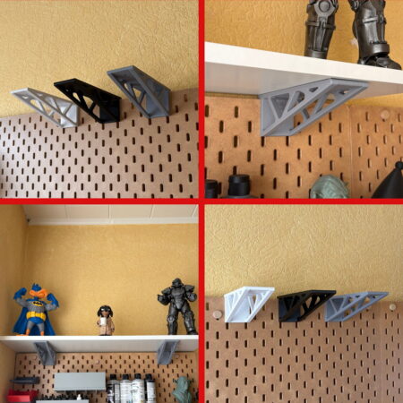 regalwinkel atlas (big size) für ikea skÅdis lochwand – extra stark, 2er set